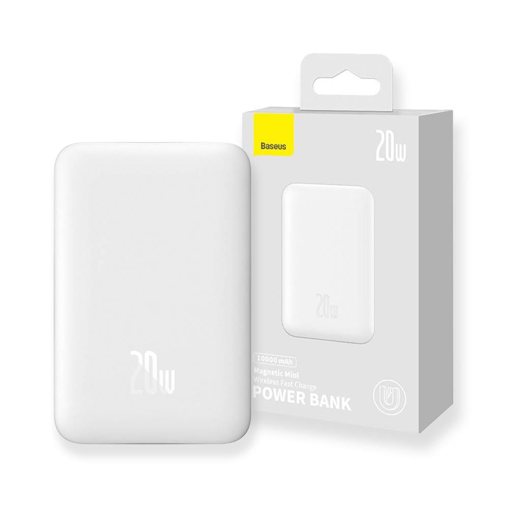 Павербанк Baseus Magnetic Mini 20 W 10000 mAh White (PPCX030002) - фото 8