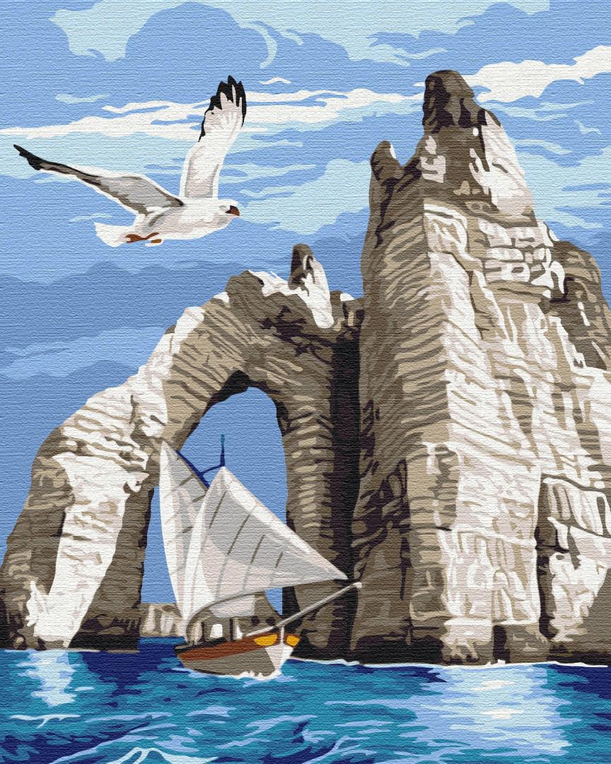 Картина по номерам Brushme Прогулка под скалами 40x50 см (BS31197)