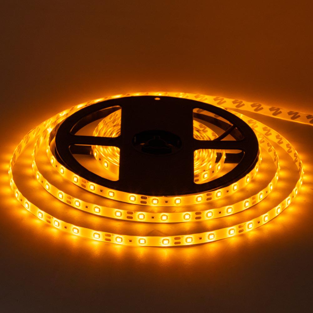 Светодиодная лента MTK 300YF3528-12 12V SMD2835 60LED/м IP65 4,8W/м 5 м Желтый (1012043)