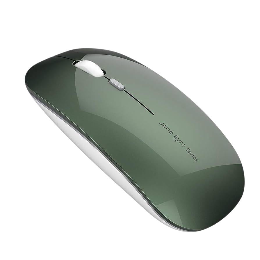 Мышь беспроводная Uiosmuph Q5 1600 DPI с тихими кликами Темно-зеленый