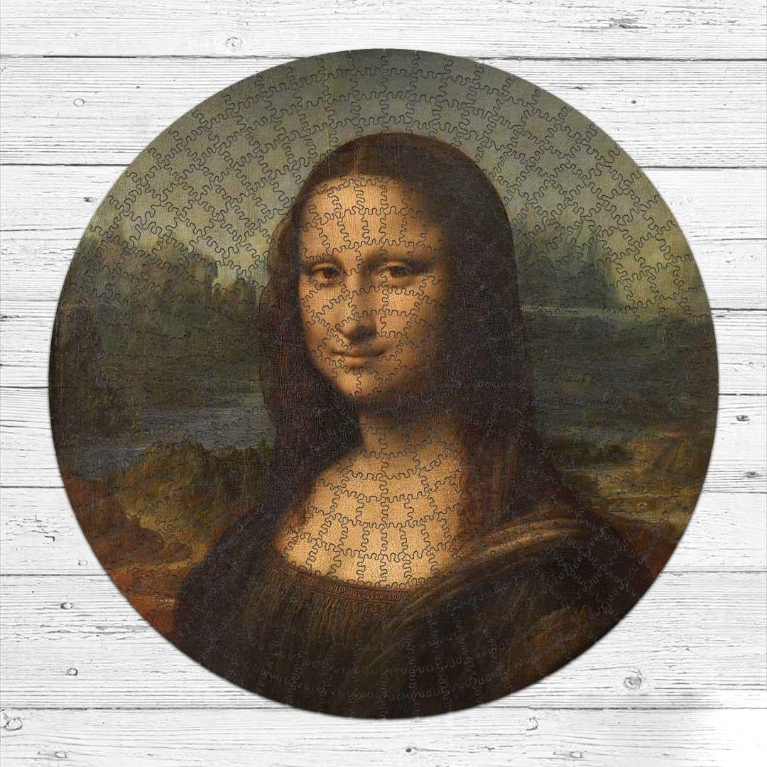 Деревянный пазл Мона Лиза 30х30 см с мешочком на затяжках (PZL30001-S)
