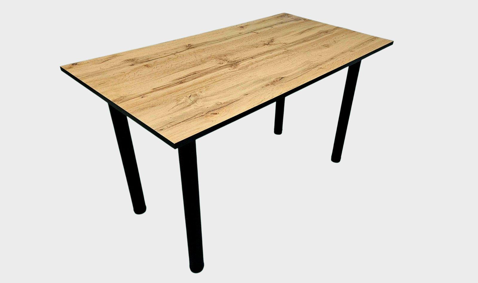 Стол кухонный Еко18 1350х700х730 мм Дуб тахо/Черный