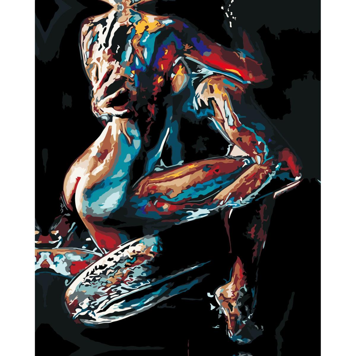 Картина по номерам Strateg Премиум Страсть ночью 30x40 см (SS-6526)