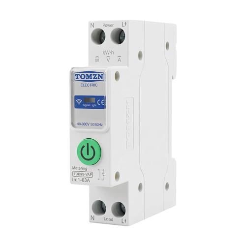 Реле контроля напряжения и тока TOMZN TOB9S-VAP с Wi-Fi 220V 1-63А DIN White (1029803)