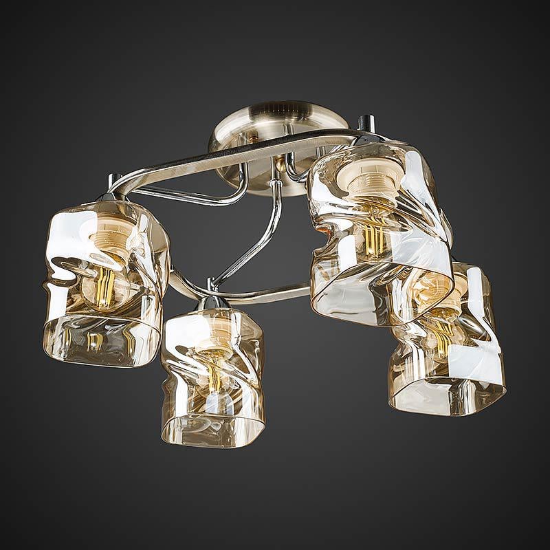 Стельова люстра Light House DL-17310/4 AB BR Бронзовий