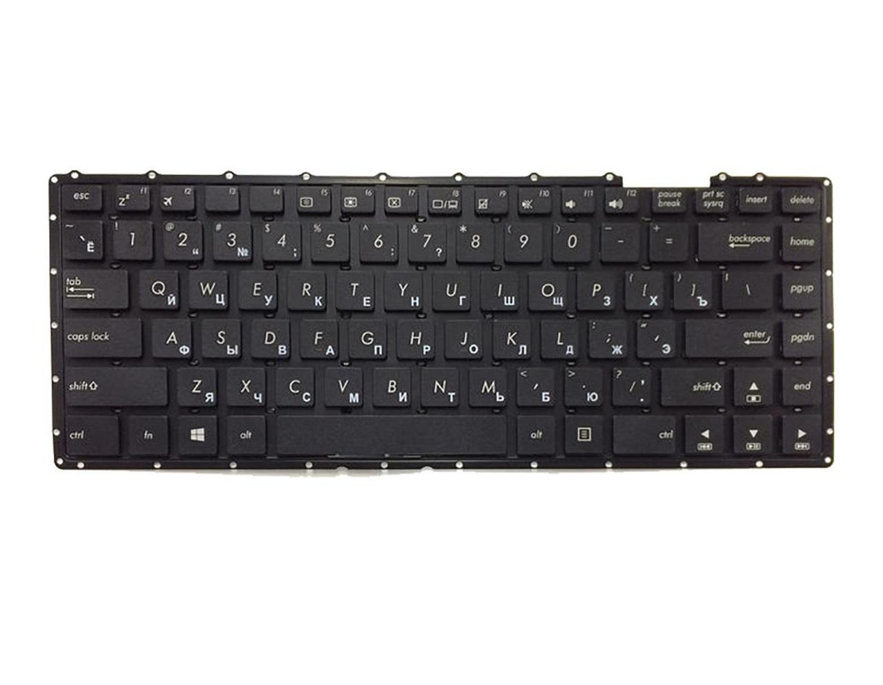 Клавиатура для ноутбука Asus A455 A455LB матовая (0KNB0-4135RU00)