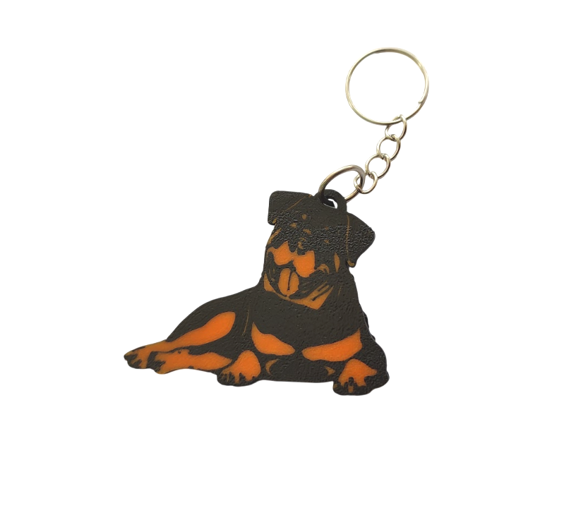 Брелок на ключи Ротвейлер двухсторонний (26461451)