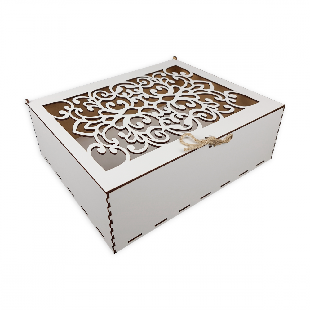 Коробка 34x28 см Білий (CLN-086)