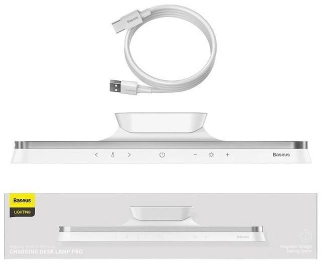 Лампа аккумуляторная магнитная Baseus Magnetic Charging Desk Lamp PRO 5W 1800 mAh Белый (12519661) - фото 7 Лампа аккумуляторная магнитная Baseus Magnetic Charging Desk Lamp PRO 5W 1800 mAh Белый (12519661) - фото 7