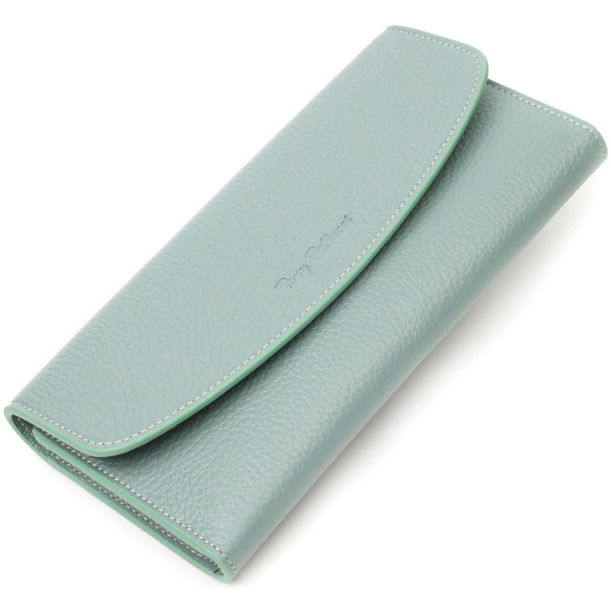 Кошелек женский Tony Bellucci Wallet 21968 из натуральной кожи Серо-зеленый (56169)