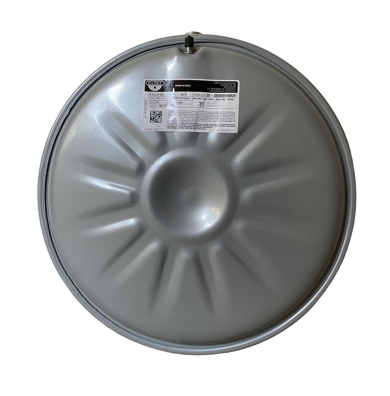 Бак Zilmet Оem-pro плоский 8 л 3bar рифлёный (000001510)