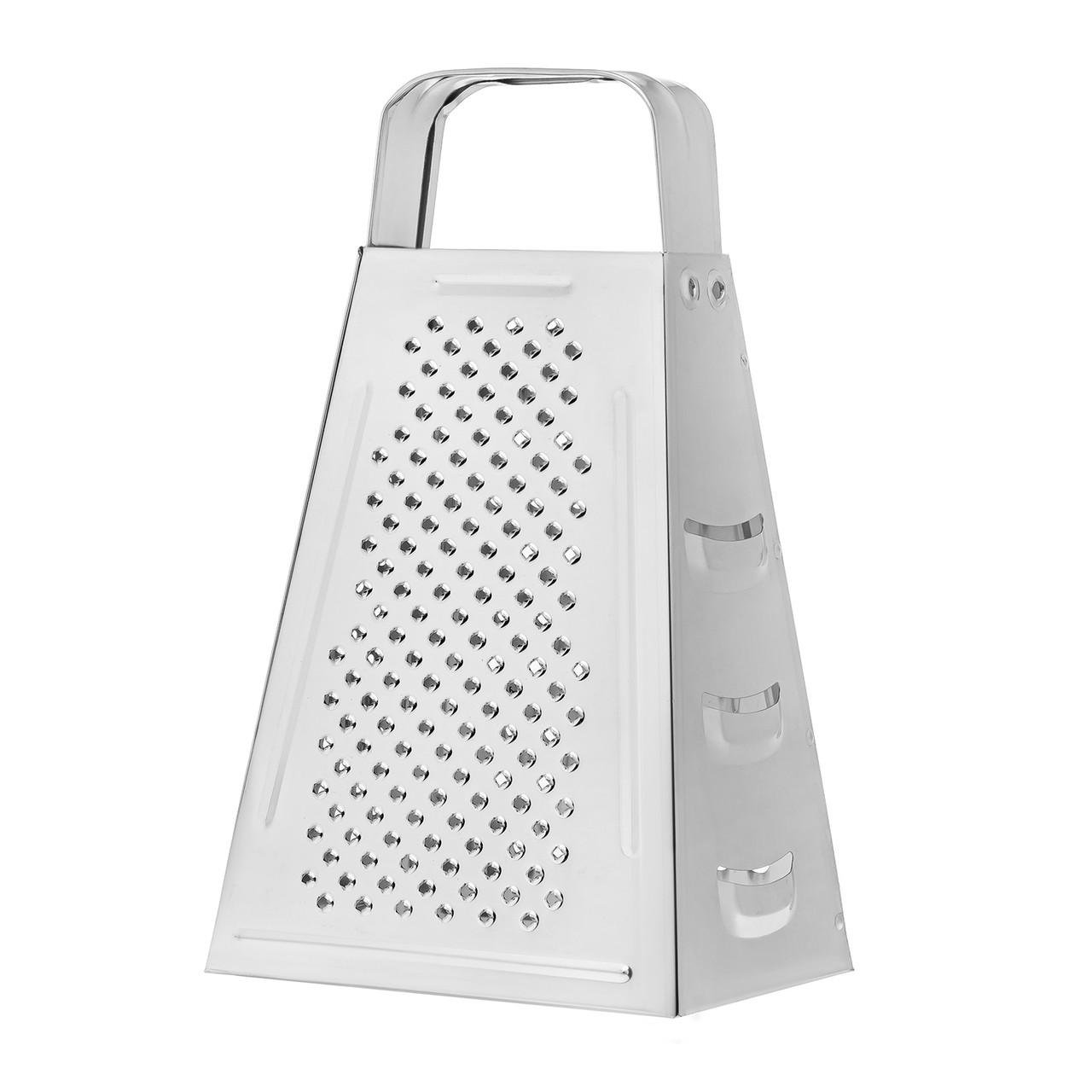 Терка конусная 20,5 см для овощей и фруктов 4-сторонняя из нержавеющей стали (1718661909) - фото 3 Терка конусная 20,5 см для овощей и фруктов 4-сторонняя из нержавеющей стали (1718661909) - фото 3