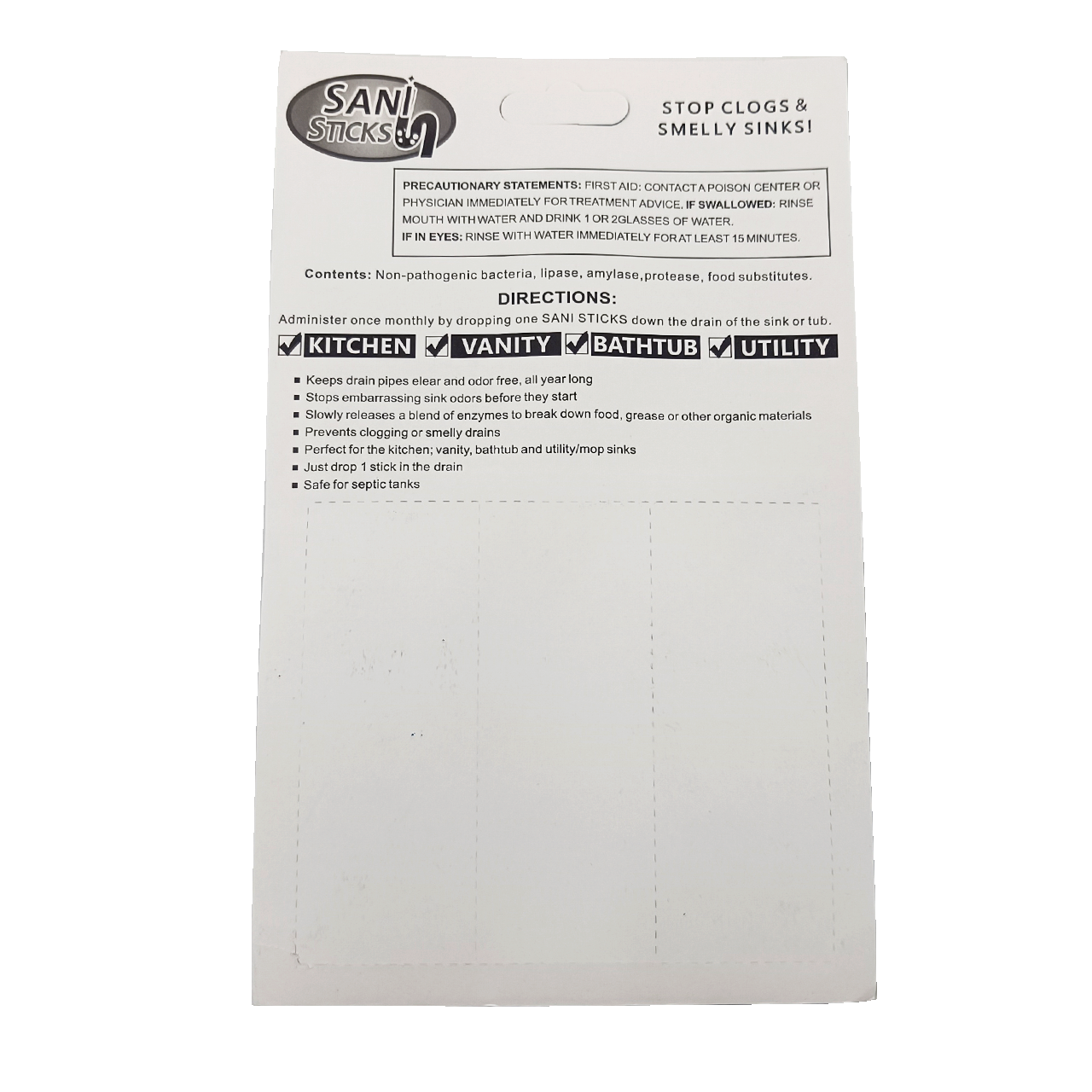 Палочки для чистки и растворения пробок раковины 12 шт. - фото 2 Палочки для чистки и растворения пробок раковины 12 шт. - фото 2