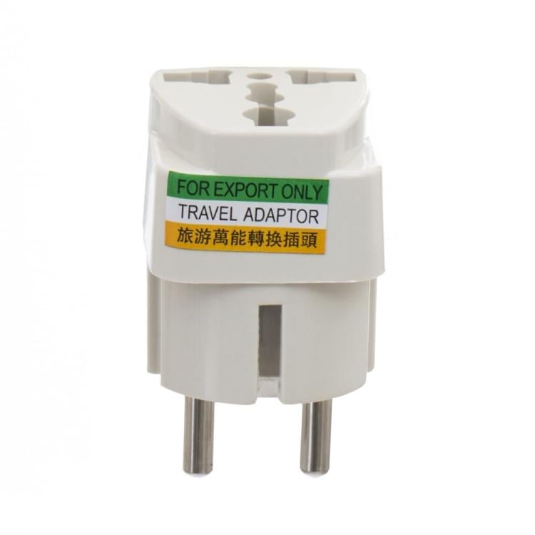 Сетевой переходник адаптер на евро розетку EU 10A250V Белый (2058016949) - фото 2