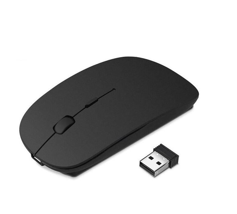 Мышь беспроводная Bluetooth USB с подсветкой Черный (13527707)