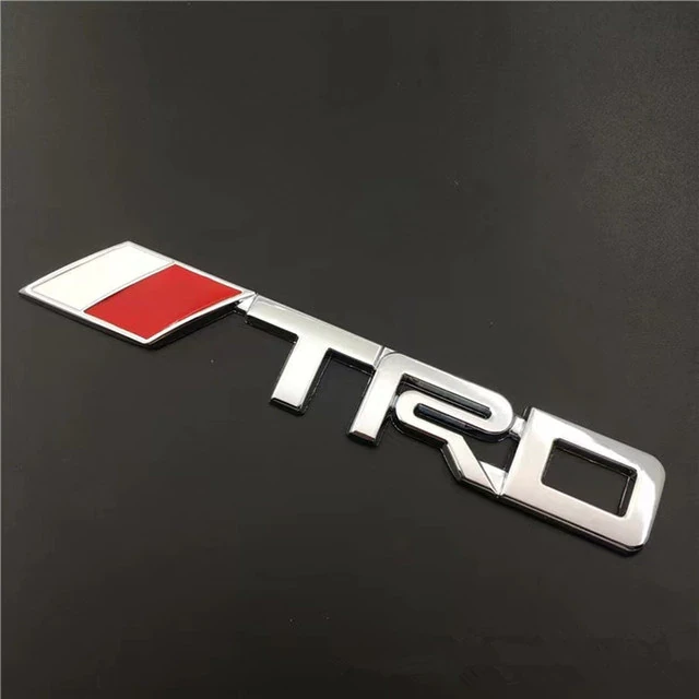 Емблема TRD на кришку багажника 144х22 мм Toyota Хром (1118411485)