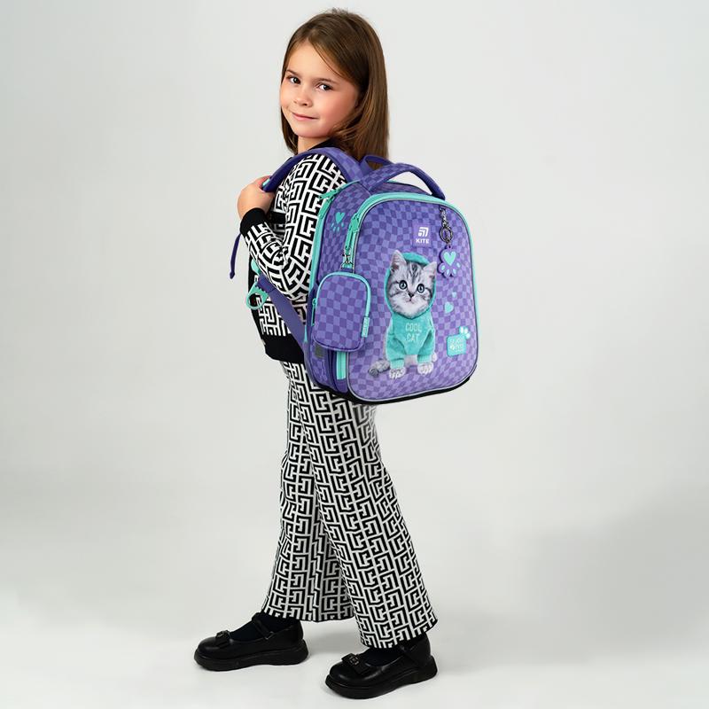 Школьный каркасный рюкзак KITE Education SP25-555S-2 Studio Pets с ортопедической спинкой (995386) - фото 6 Школьный каркасный рюкзак KITE Education SP25-555S-2 Studio Pets с ортопедической спинкой (995386) - фото 6