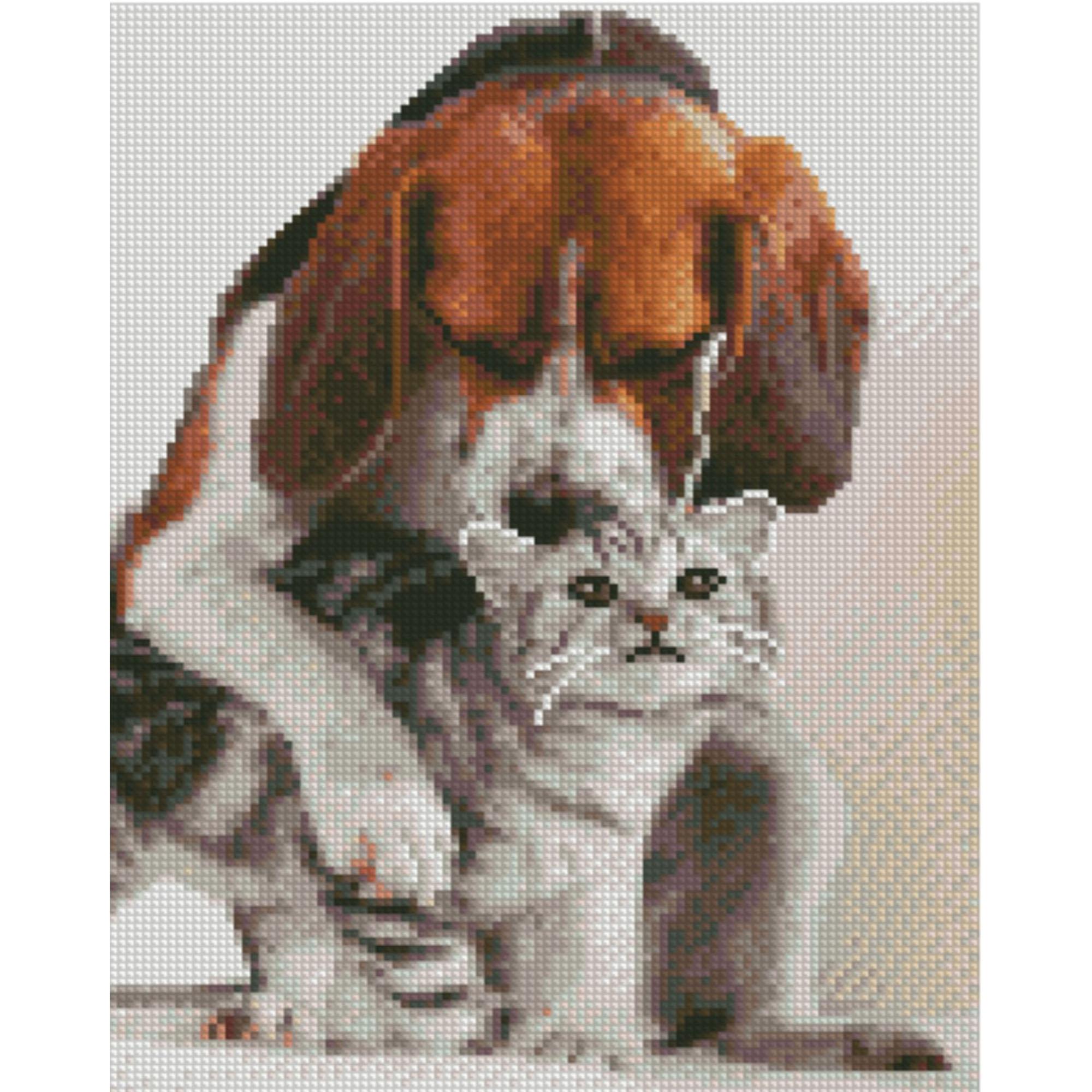 Алмазна мозаїка Strateg Обійми друзів 30x40 см (Str-HX300)