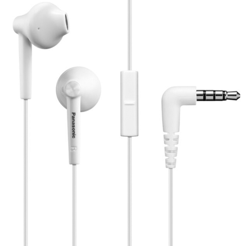 Наушники Panasonic RP-TCM55GC-W mic/button call answering White