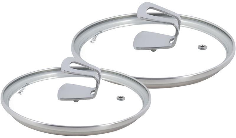 Набір каструль Casserote з нержавіючої сталі зі скляними кришками 1,5/2,4 л - фото 2 Набір каструль Casserote з нержавіючої сталі зі скляними кришками 1,5/2,4 л - фото 2