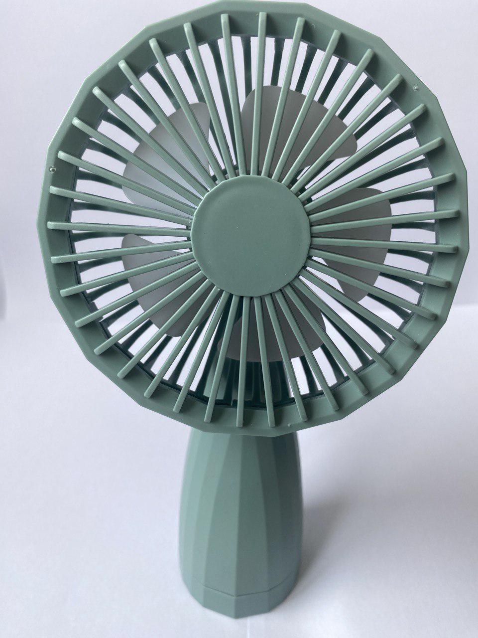 Вентилятор настольный портативный Mini Fan 6601 Зеленый (d8fab860)