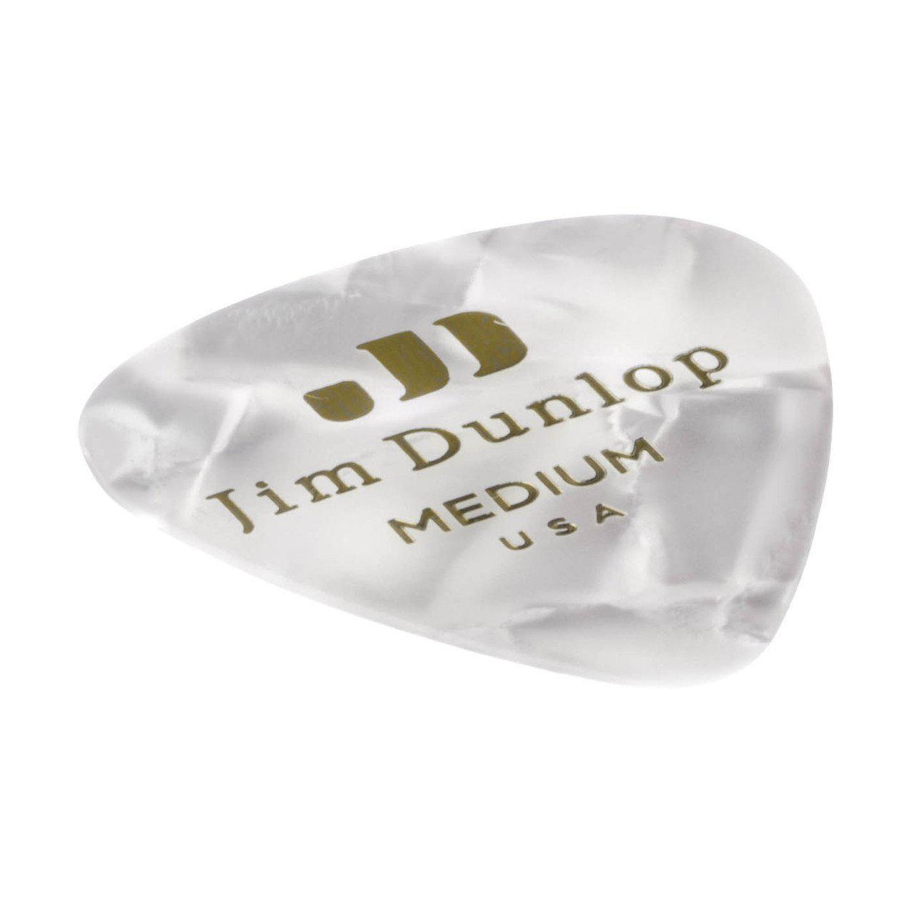 Набір медіаторів Dunlop 4830-04 Genuine Celluloid White Perloid 432 шт. (119183) - фото 3