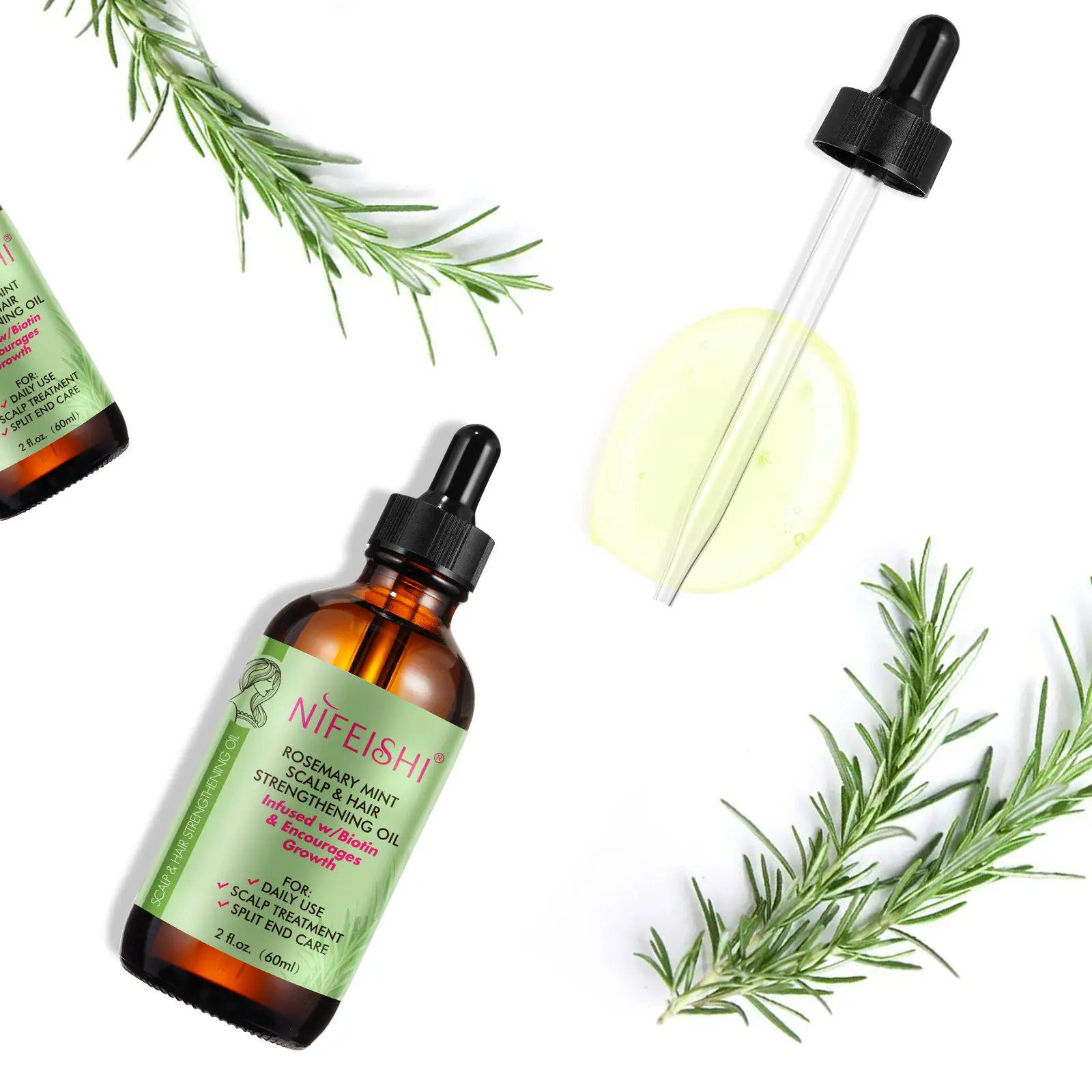 Масло для волос и кожи головы NIFEISHI Rosemary Mint 60 мл - фото 7 Масло для волос и кожи головы NIFEISHI Rosemary Mint 60 мл - фото 7