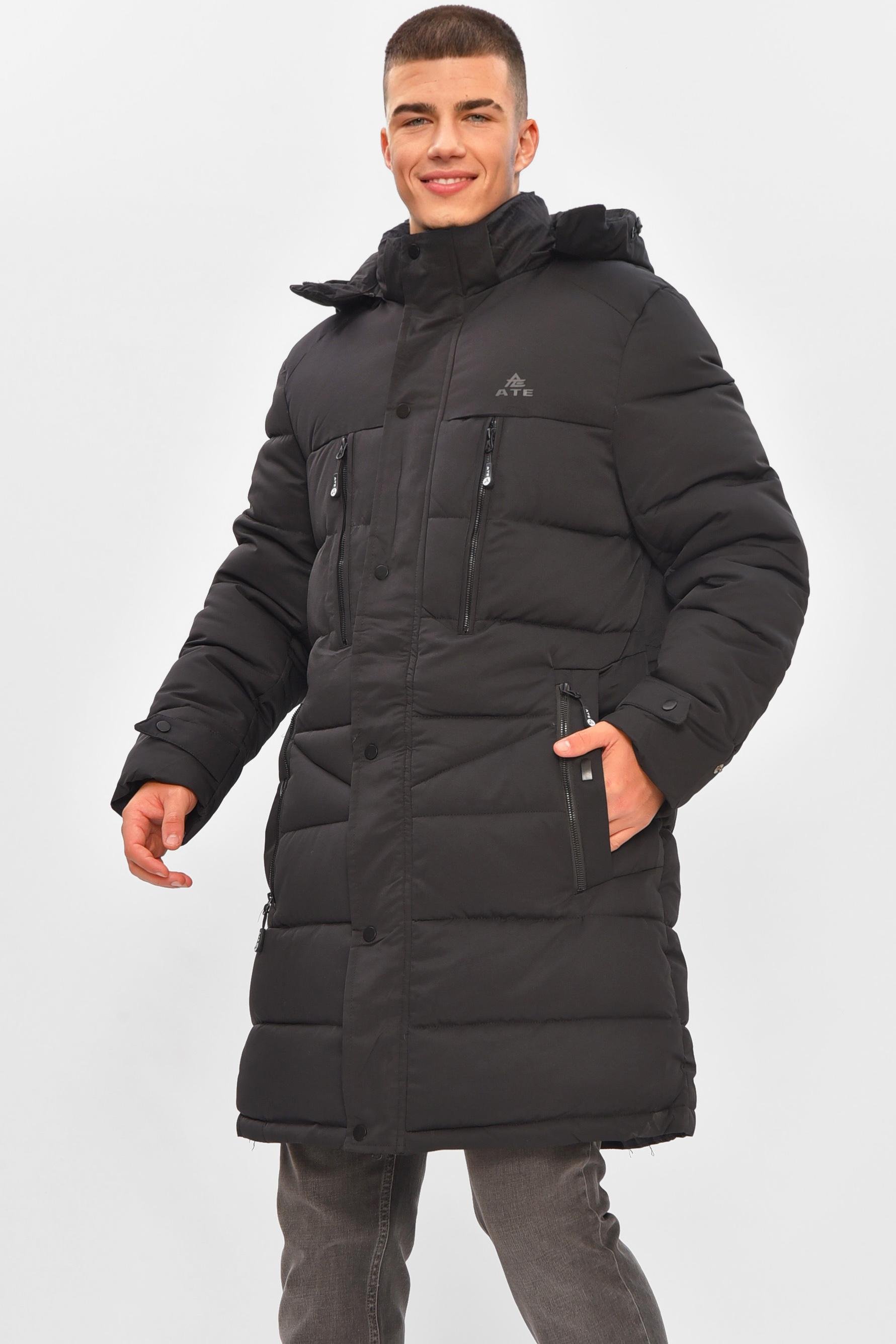 Куртка мужская удлиненная еврозима 2XL Черный (205471)