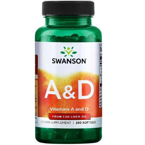 Комплекс Swanson Vitamins A&D 250 капс. (000020012)