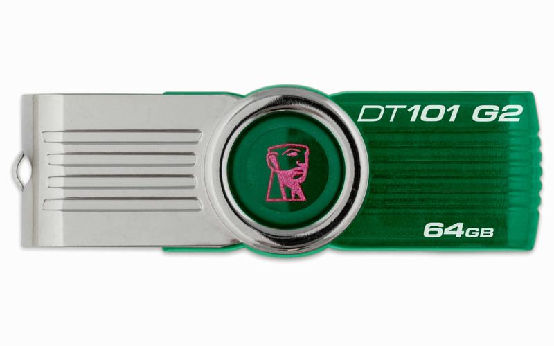 Флеш накопичувач Kingston DT 101 USB 2.0 на 64 Gb (МХ-НФ-00006723) - фото 1