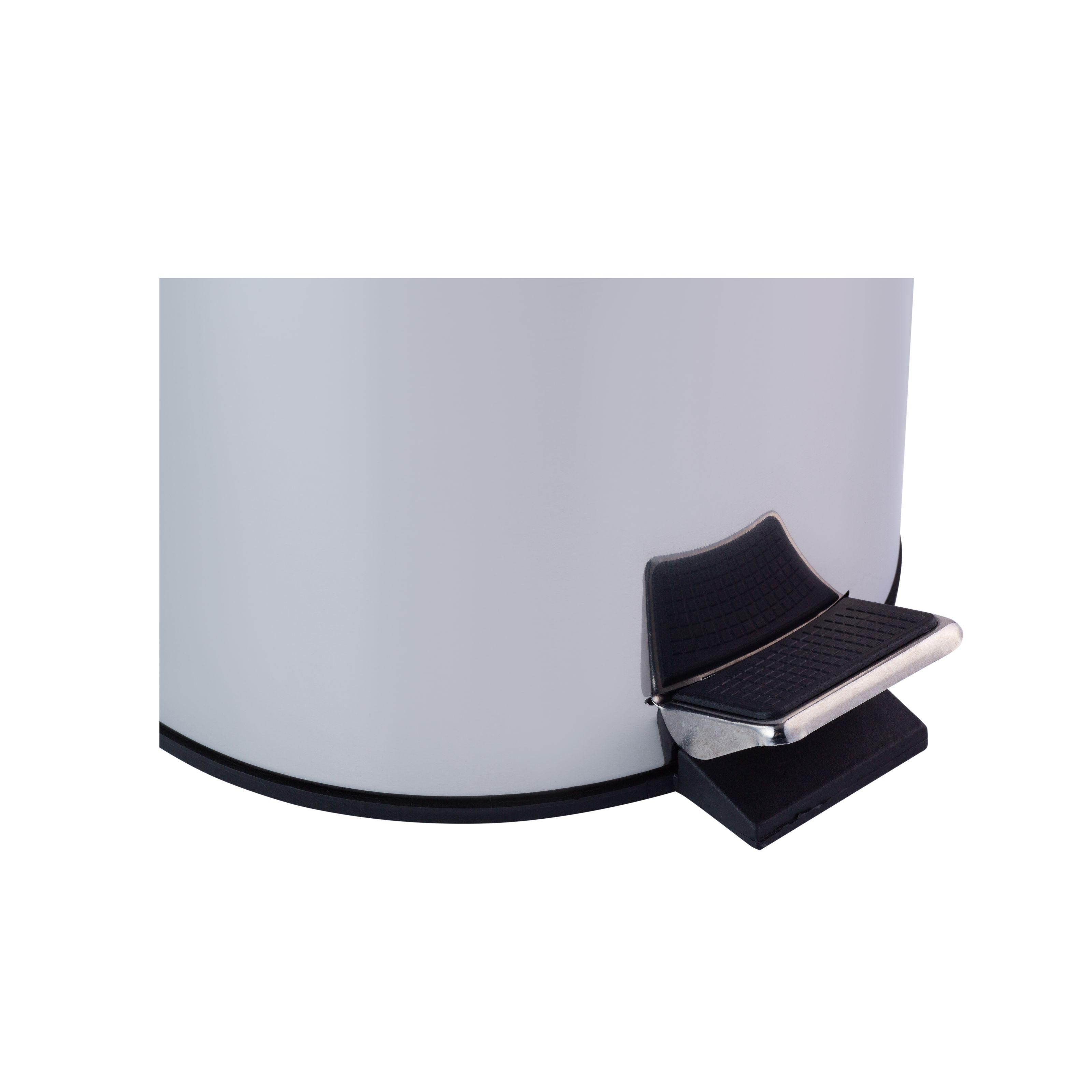 Ведро для мусора Kroner Rizze CV022922 с крышкой и педалью 5 л Хром (135976) - фото 3 Ведро для мусора Kroner Rizze CV022922 с крышкой и педалью 5 л Хром (135976) - фото 3