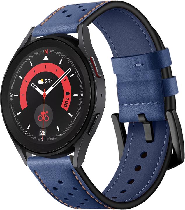 Ремінець шкіряний Classico для Galaxy Watch 5 Pro Blue (29206-28)