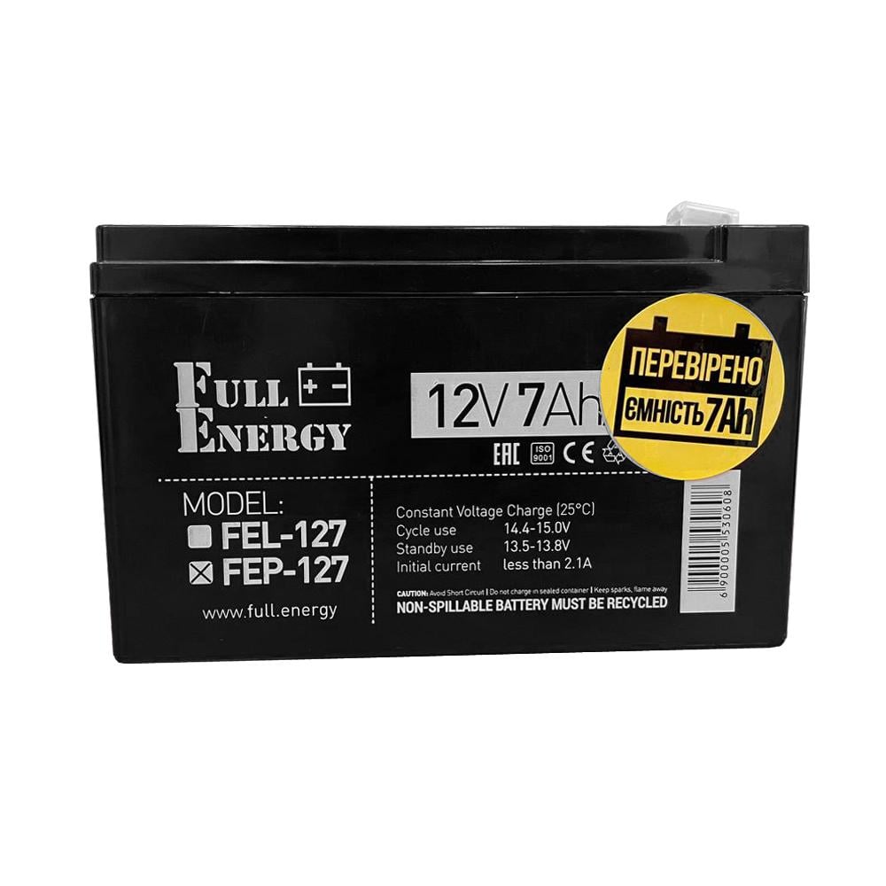 Акумулятор Full Energy FEP-127 12 V 7 A