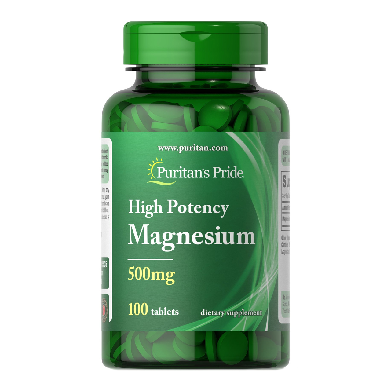 Магній Puritan's Pride Magnesium High Potency 500 мг 100 капс. (08810-01)