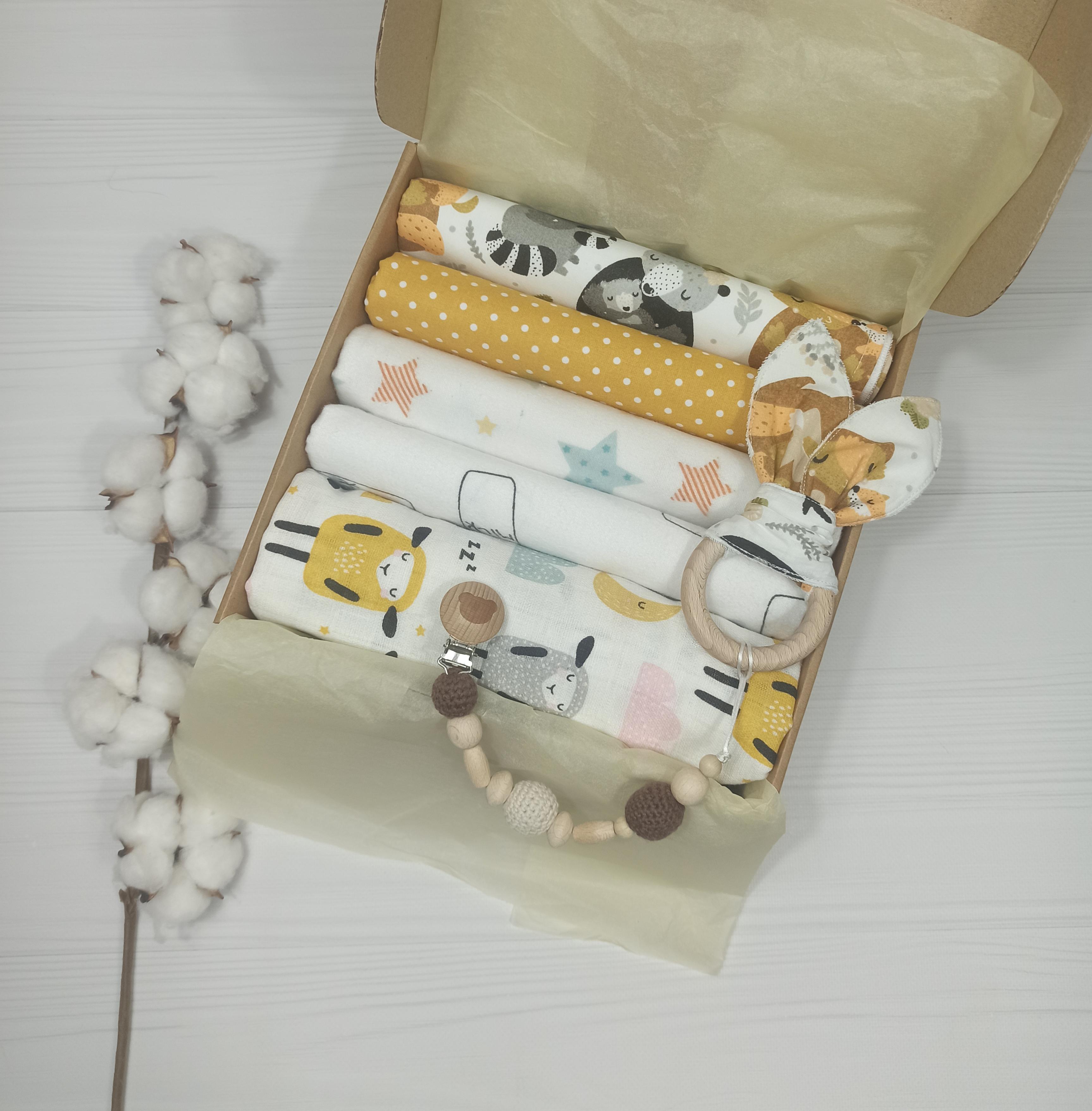 Набор пеленок a.l.babybox Балерина Разноцветный (18237302) Набор пеленок a.l.babybox Балерина Разноцветный (18237302)