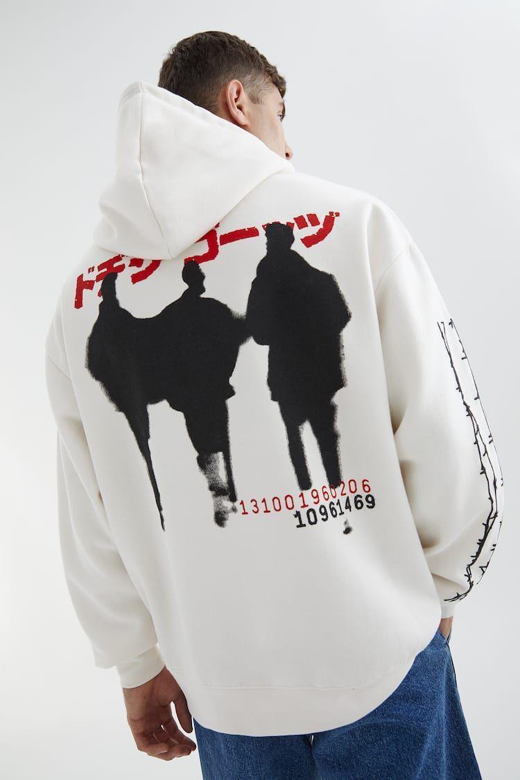 Худи мужское с принтом Pin-000-3378 XL Белый (2711253764)