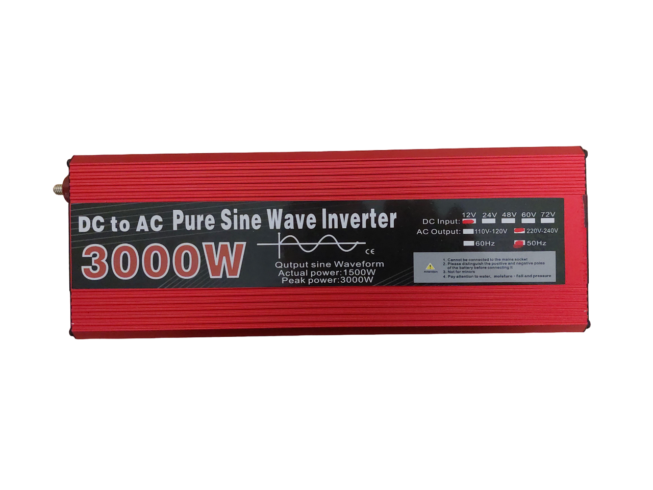 Інвертор Pure Sine Wave Inverter 12-220В 3000 Вт