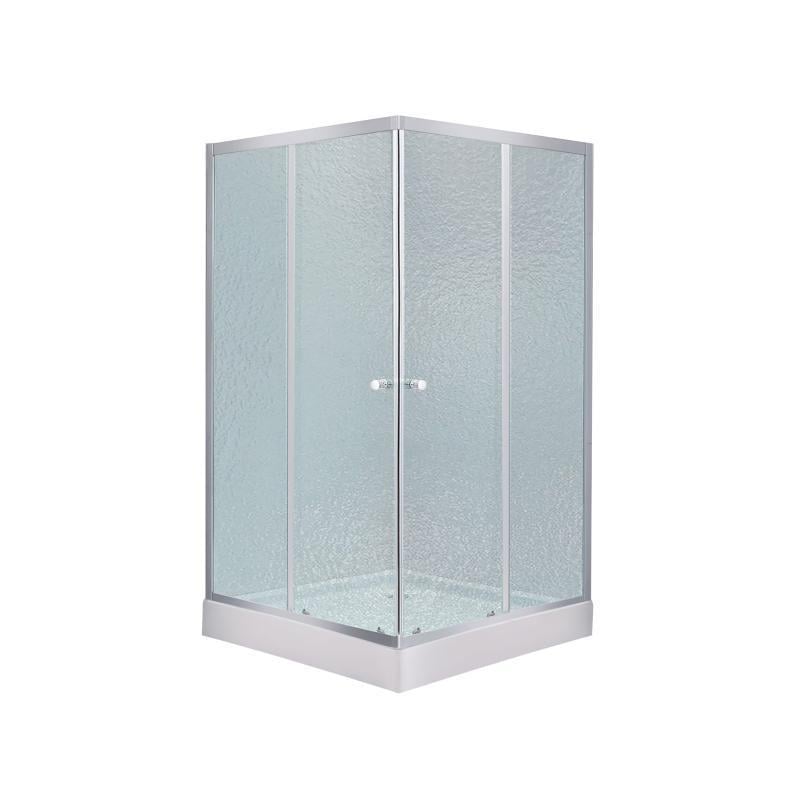 Набор Lidz душевая кабина Wawel SC80x80.SAT.LOW.FR стекло Frost 4 мм и поддон Mazur (23747620)