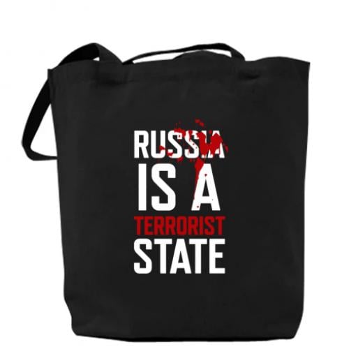 Шоппер russia is a terrorist state Черный (11042251-2-167791)