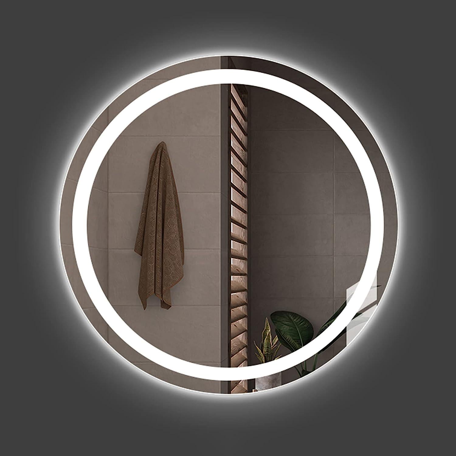 Зеркало Dim Dzerkal ROLIO с LED-подсветкой 60х60 см (12784)