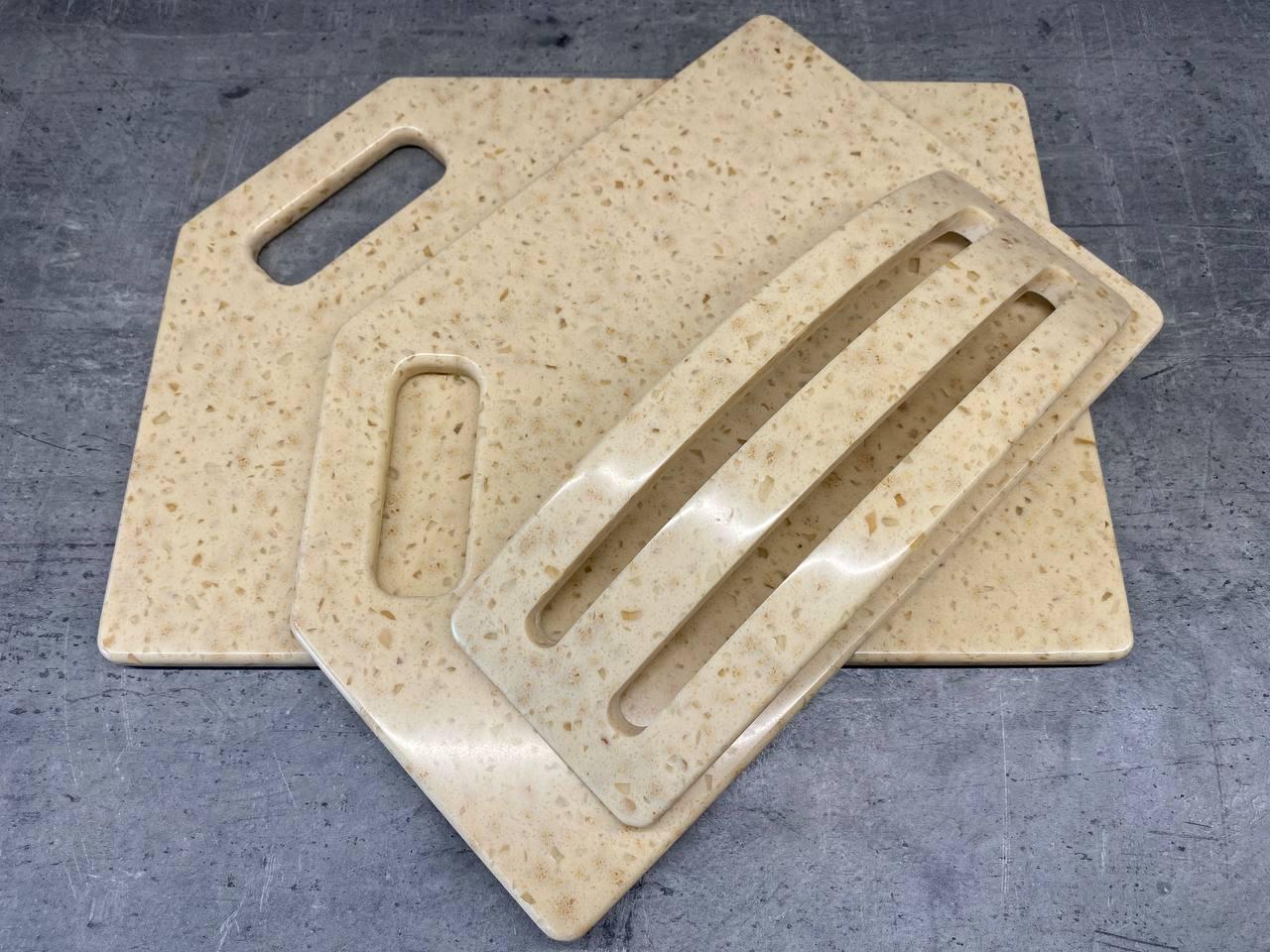 Набір дощок кухонних Athena зі штучного каменю на підставці 2 шт. (229) - фото 4 Набір дощок кухонних Athena зі штучного каменю на підставці 2 шт. (229) - фото 4