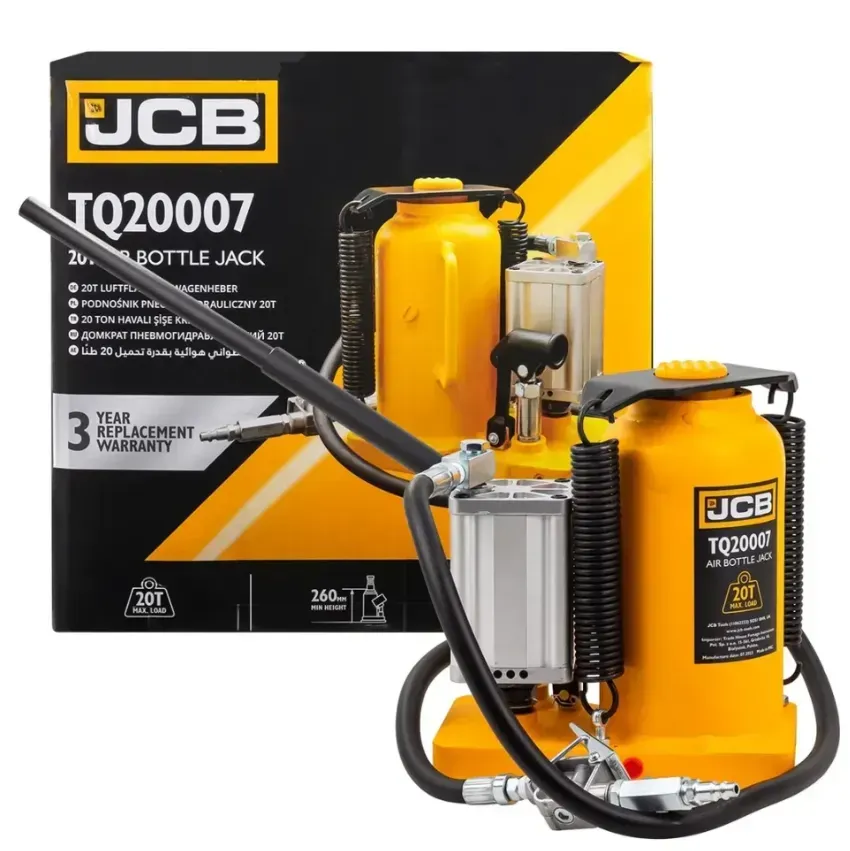 Домкрат пневматично-гідравлічний JCB Tools JCB-TQ20007 пляшкового типу 20 т