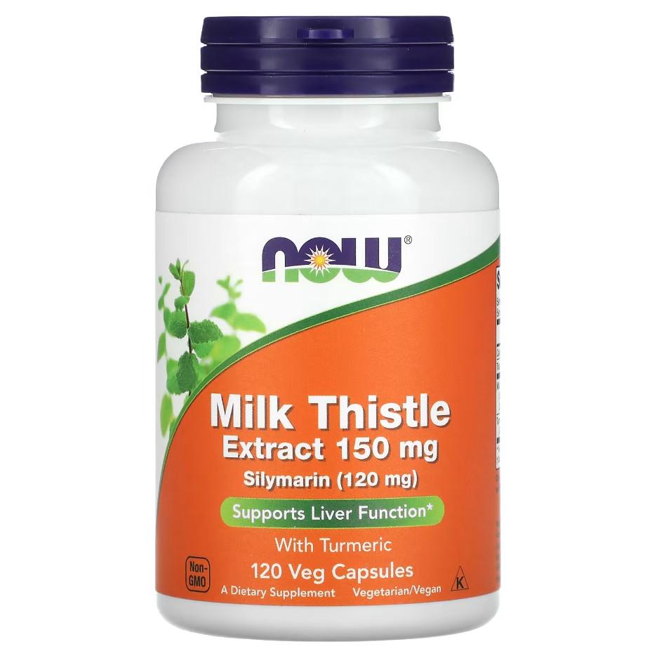 Натуральная добавка Now Foods Milk Thistle Extract with Turmeric 150 мг 120 капсул Натуральная добавка Now Foods Milk Thistle Extract with Turmeric 150 мг 120 капсул