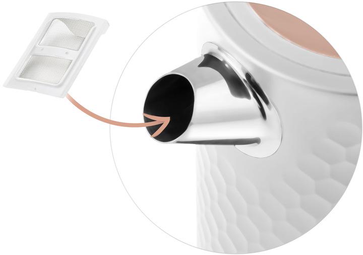 Чайник електричний Berdsen BD-705 1,7 л Біло-золотистий (370502) - фото 8