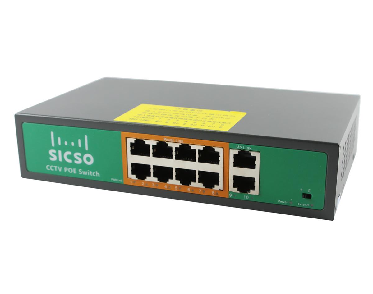 PoE комутатор SICSO P4810J-4578 (8xPOE, 2xLAN)