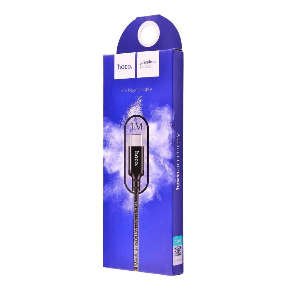 Кабель Hoco X14 Times speed Type-C 1 м Black - фото 2