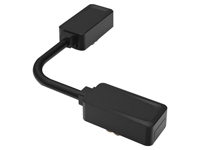 Конектор живлення кутовий гнучкий Ardero ULTRA для шинопроводу Чорний (LD4002)