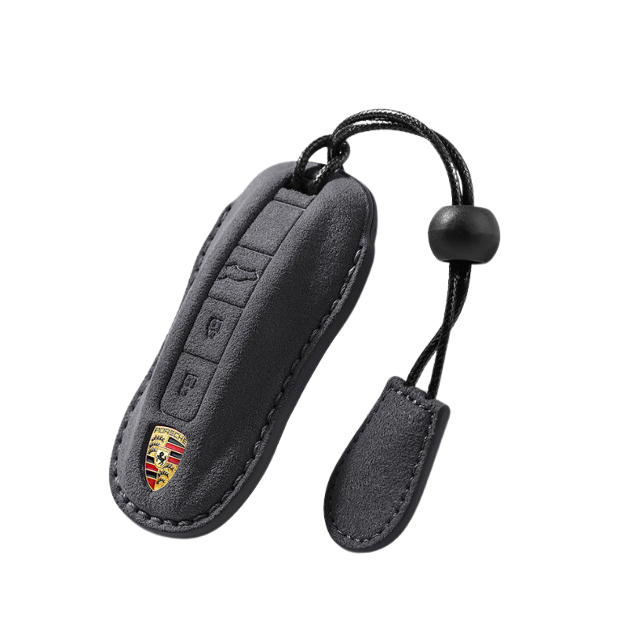 Чохол для автомобільного ключа з алькантари Сірий (13380095109) - фото 3 Чохол для автомобільного ключа з алькантари Сірий (13380095109) - фото 3