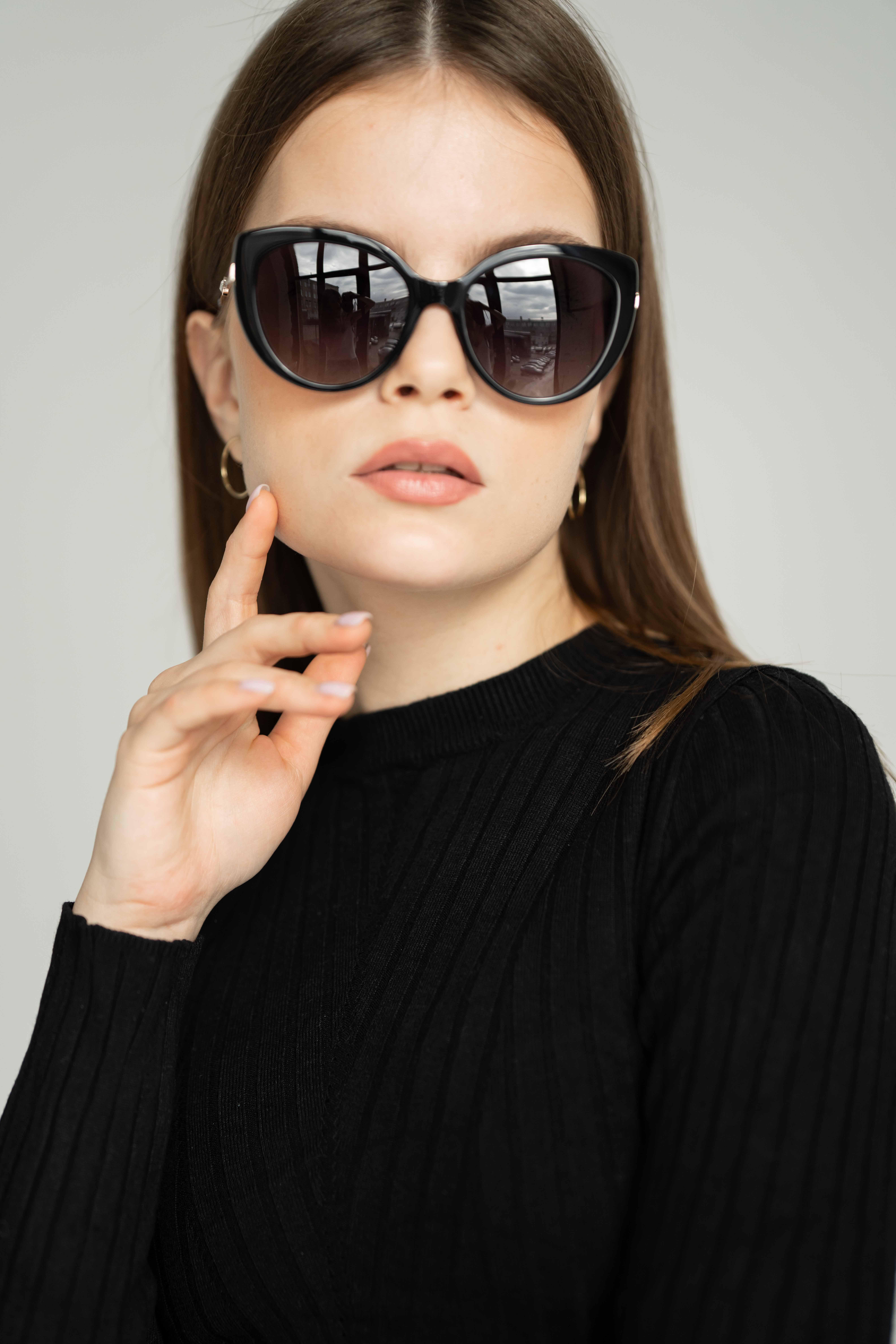 Сонцезахисні окуляри жіночі MEGAPOLIS 775 Black - фото 2 Сонцезахисні окуляри жіночі MEGAPOLIS 775 Black - фото 2