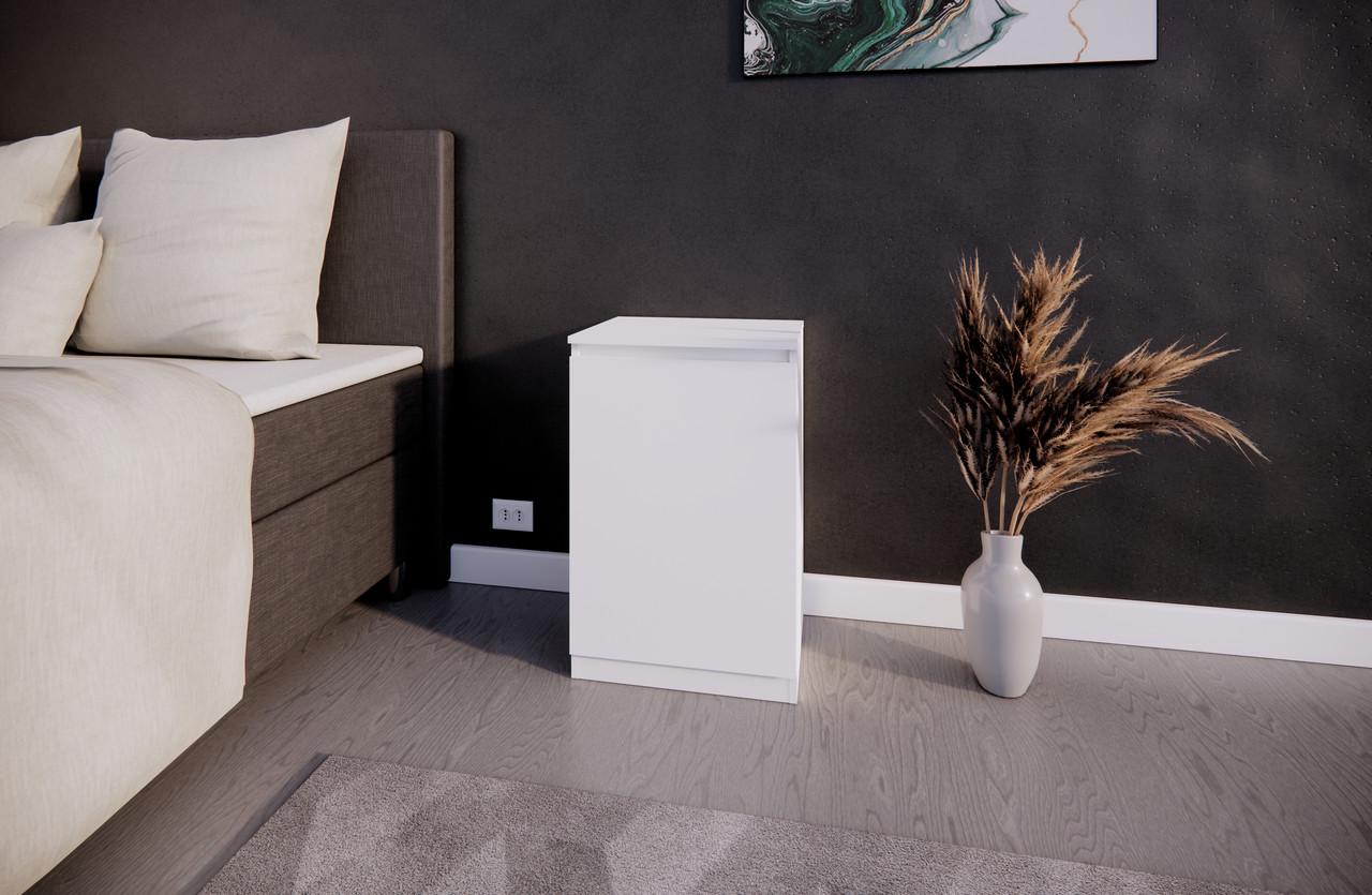 Тумба прикроватная MEBEX 50х40х77,4 см Белый (VS3D500WH) - фото 2 Тумба прикроватная MEBEX 50х40х77,4 см Белый (VS3D500WH) - фото 2